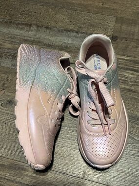 Skechers Uno Lite-Metallic Shimmers Girls' Sneakers, Pink